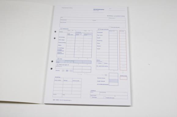  Reseräkningsblock A4 50 ex