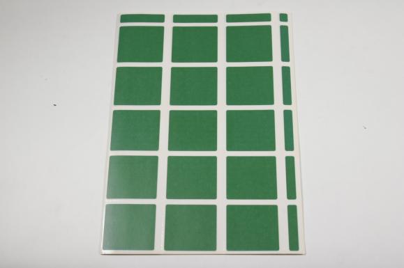  Laseretikett självh. arkiv-/pärmetikett med perf. grön