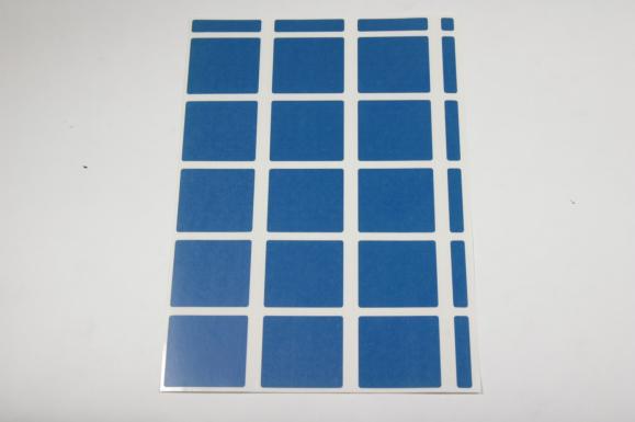  Laseretikett självh. arkiv-/pärmetikett med perf. blå