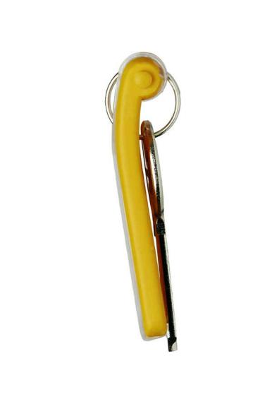  Nyckelbrickor Keyclip 65x25mm gul