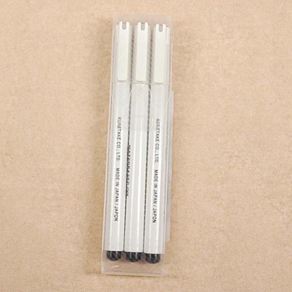  Kalligrafiset med 1,2,3mm pennset set/3st pennor svart