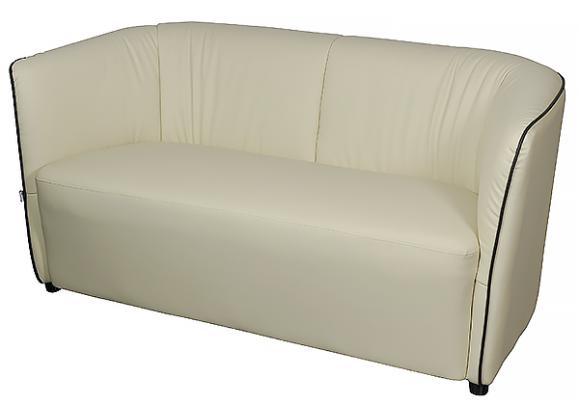  Soffa Viva Reseat 2-sits creme färgat konstläder
