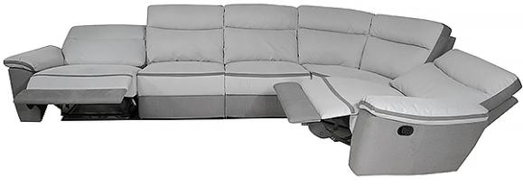  Soffa Viva Fix 383x227cm L-form ljusgrå