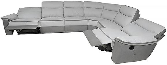  Soffa Viva Fix 383x305cm L-form ljusgrå