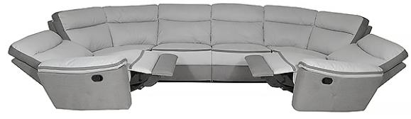  Soffa Viva Fix 227x396x227cm U-form ljusgrå