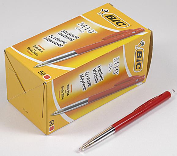  Kulspetspenna Bic Clic M10 röd