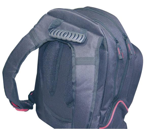  Datorryggsäck Ncon 47x35x25 cm svart/röd nylon