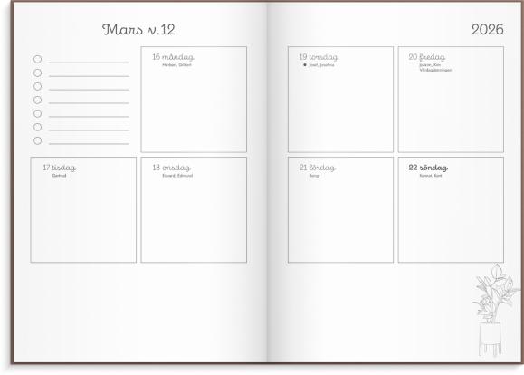  Kalender 2026 Doodle inbunden