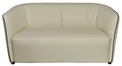  Soffa Viva Reseat 2-sits creme färgat konstläder