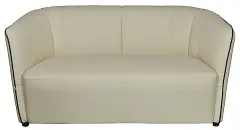  Soffa Viva Reseat 2-sits creme färgat konstläder