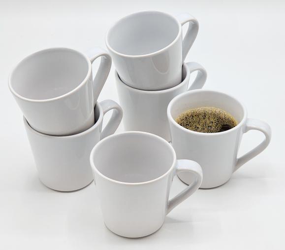  Kaffemugg porslin 25cl vit
