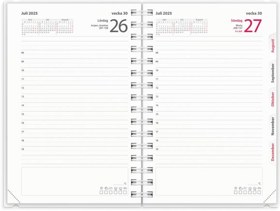  Kalender 2025 Dagbok 4i1
