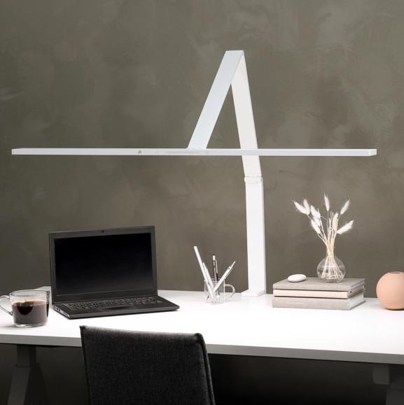  Skrivbordslampa Lykke led vit, bordsmonterad