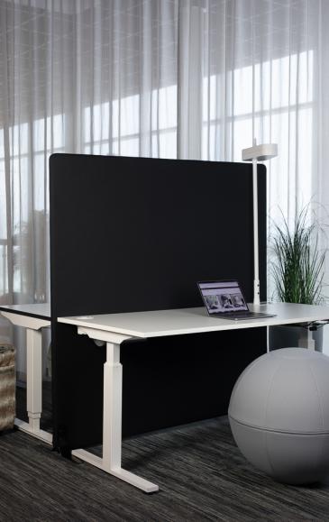  Golvskärm A30 ScreenIt 1600x1600mm svart