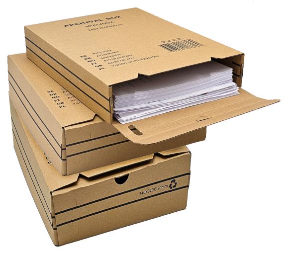  Arkivkartong typ B-Box A4 brun