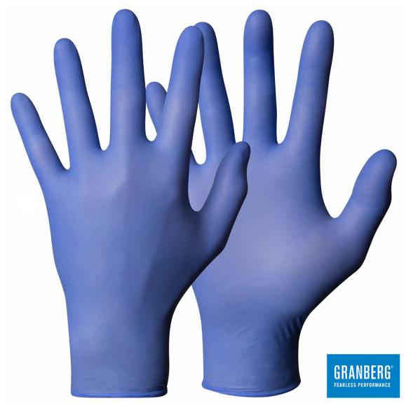  Engångshandske Soft Nitril puderfri blå
