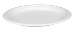  Tallrik flat bagasse 26cm vit 50-pack