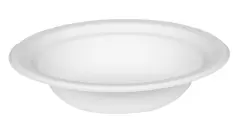  Tallrik djup bagasse 18cm vit 50-pack