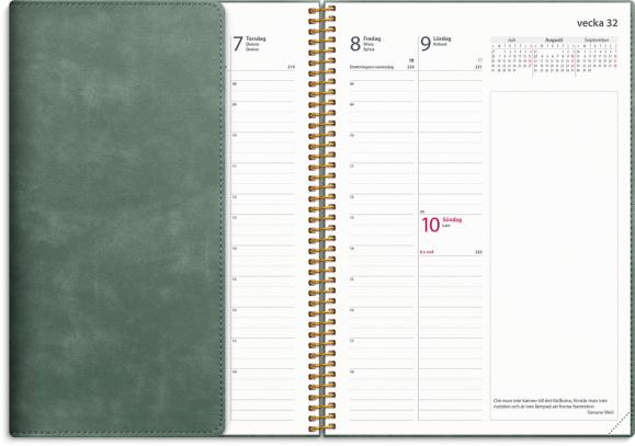  Kalender 2025 Business Twist grön