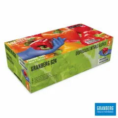  Eng&aring;ngshandske Soft Nitril puderfri bl&aring;