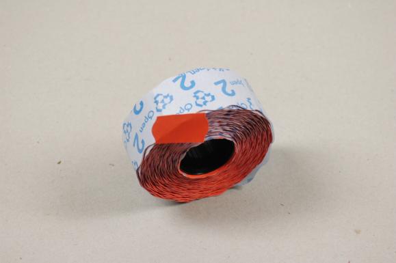  Prisetikett Meto 26x16mm fluorröd