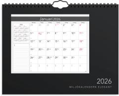  Väggkalender 2026 Miljökalendern Elegant