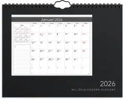  Väggkalender 2026 Miljökalendern Elegant