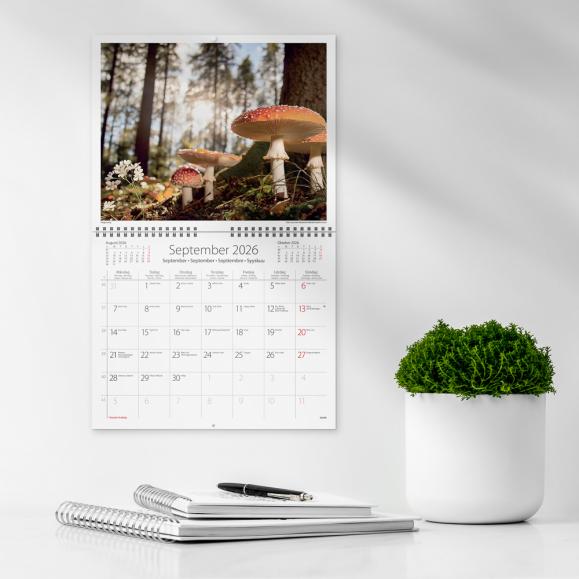  Väggkalender 2026 Vår vackra skog