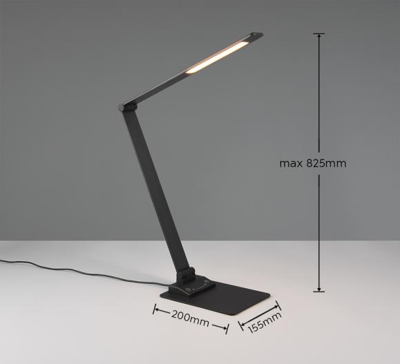  Skrivbordslampa Travis Led 6w svart