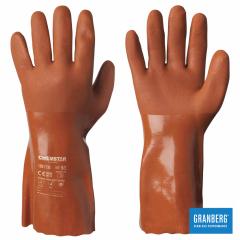  Kemskyddshandske vinyl Chemstar® orange