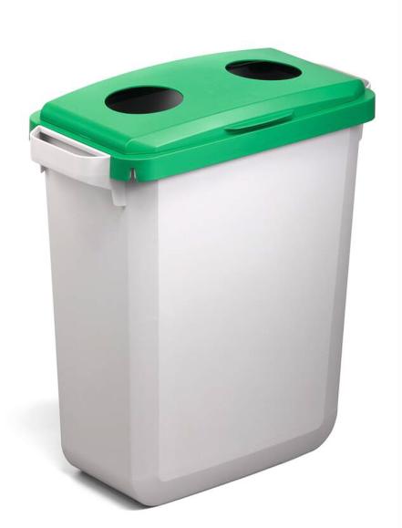  Lock till Durabin 60L tunna med två hål Grön