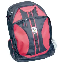 Datorryggsäck Ncon 47x35x25 cm svart/röd nylon