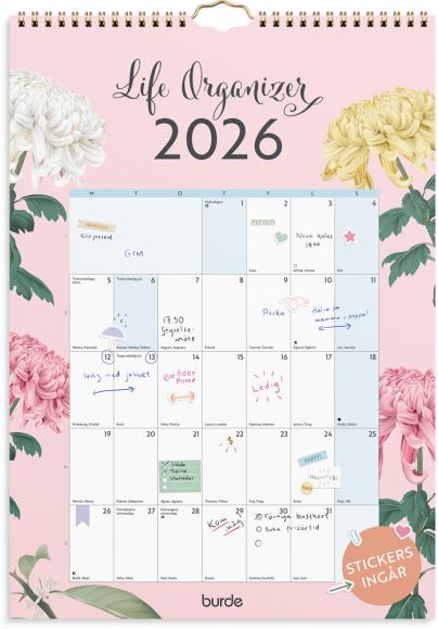  Väggkalender 2026 Life Organizer