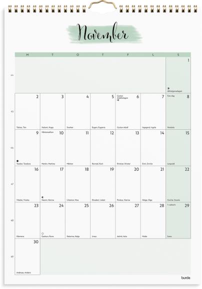 Väggkalender 2026 Life Organizer