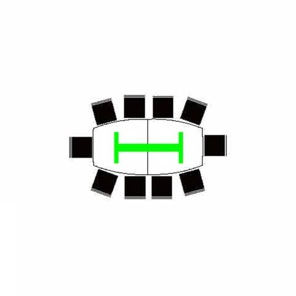  Konferensbord Viva Flex 2400x1200mm