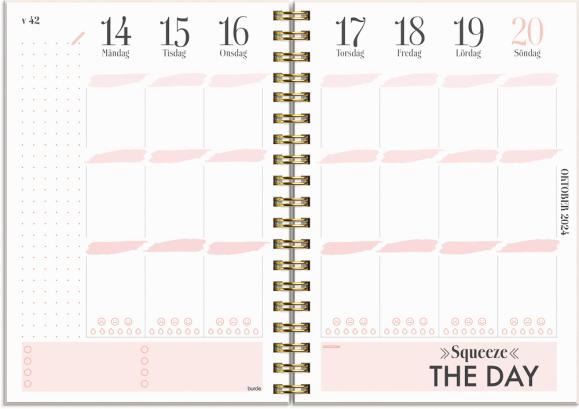  Kalender 2024 Life Planner Pink A6