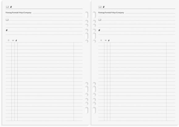  Kalender 2025 Business Systemkal svart skinn