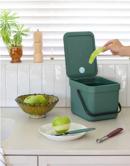  Avfallshink Brabantia Sort&Go 6 liter Grön