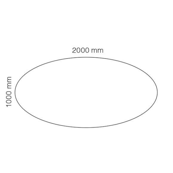  Konferensbord Viva oval 2000x1000mm