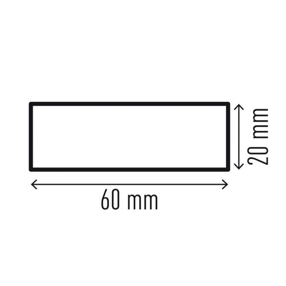  Väggskydd av polyuretanskum rak mått 60x20mm