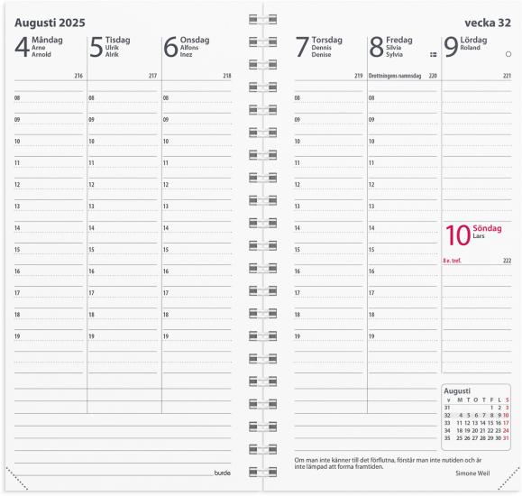  Kalender 2025 Interplano II refill