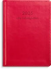  Kalender 2025 Lilla Fickdagboken rött konstläder