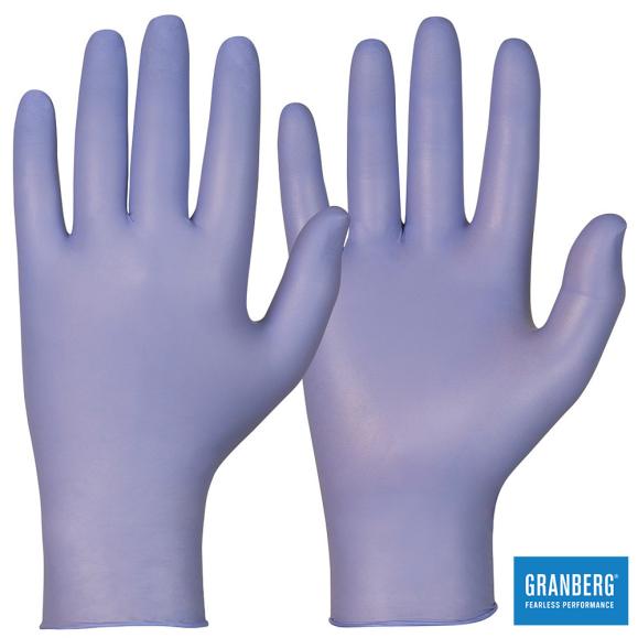  Engångshandske Magic Touch® nitril puderfri blå