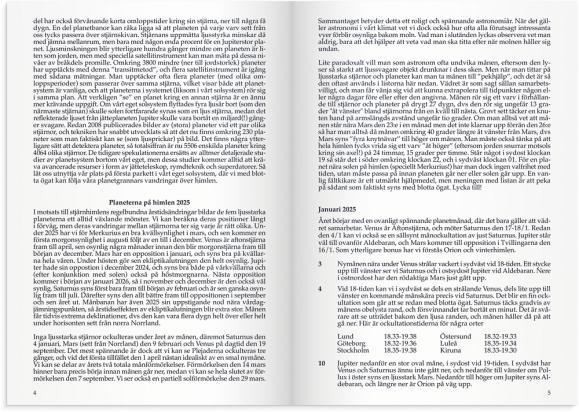  Kalender 2025 Sveriges Almanacka