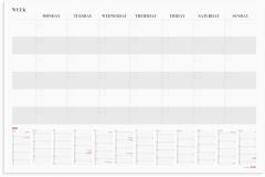  Kalender 2025 Månadsplanering whiteboard