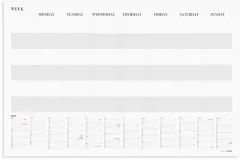  Kalender 2025 Månadsplanering whiteboard