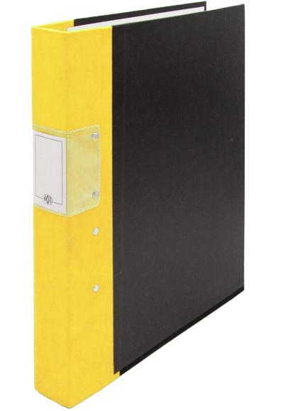  Träryggspärm YOTI A4 40mm rygg gul