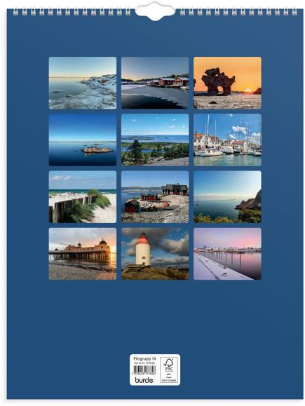  Väggkalender 2026 Svenska kusten
