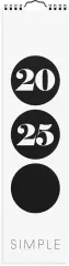  Väggkalender 2025 Simple