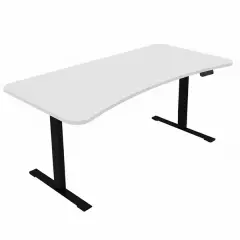  Skrivbord Viva Basic h&ouml;j- och s&auml;nkbart med maguttag